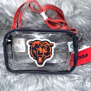 NFL Chicago Bears Embroidered Clear Stadium Crossbody Bag FOCO - DA Bears
